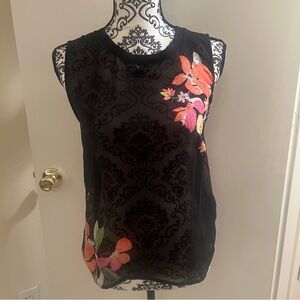A New Day Floral Sleeveless Top Size S